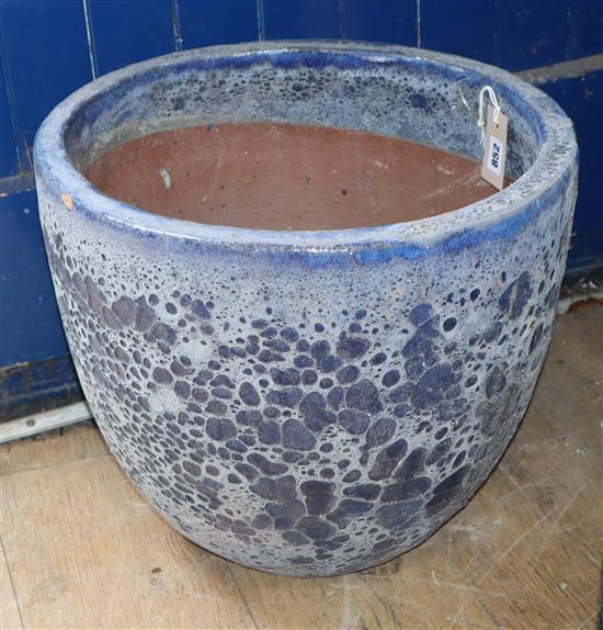 An atlantis blue garden planter Diameter 45cm